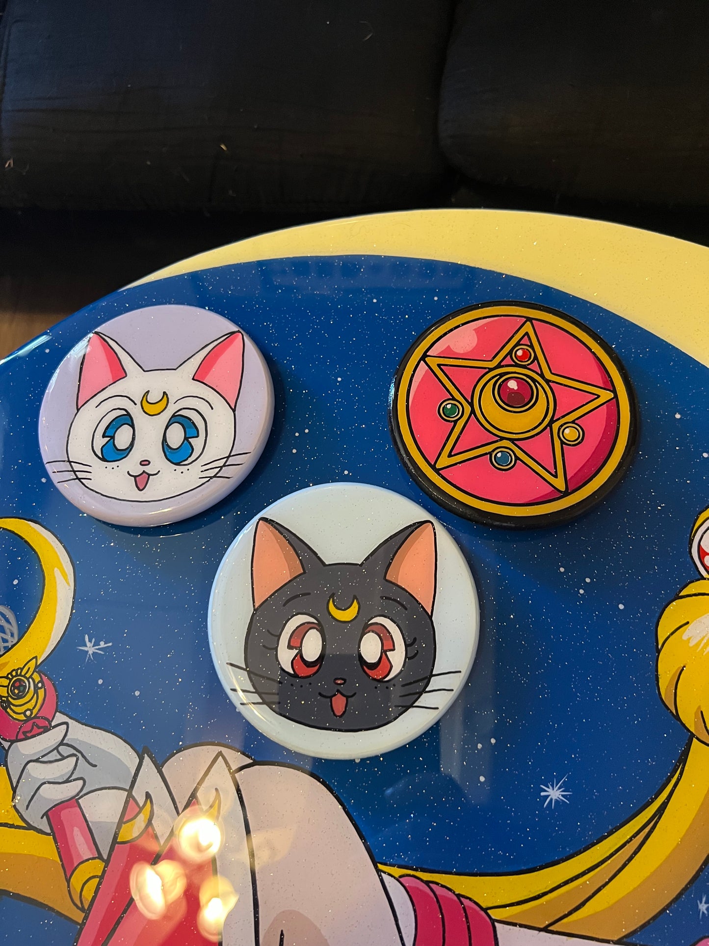 Sailor Moon Coffee Table + 3 Coasters