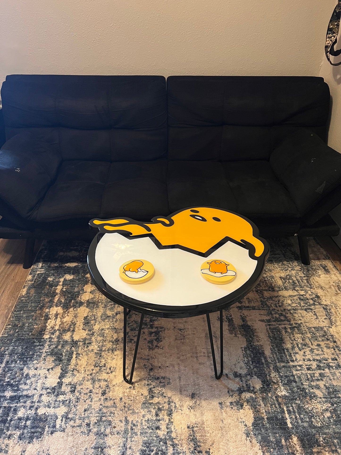 Gude the lazy egg coffee table + coasters