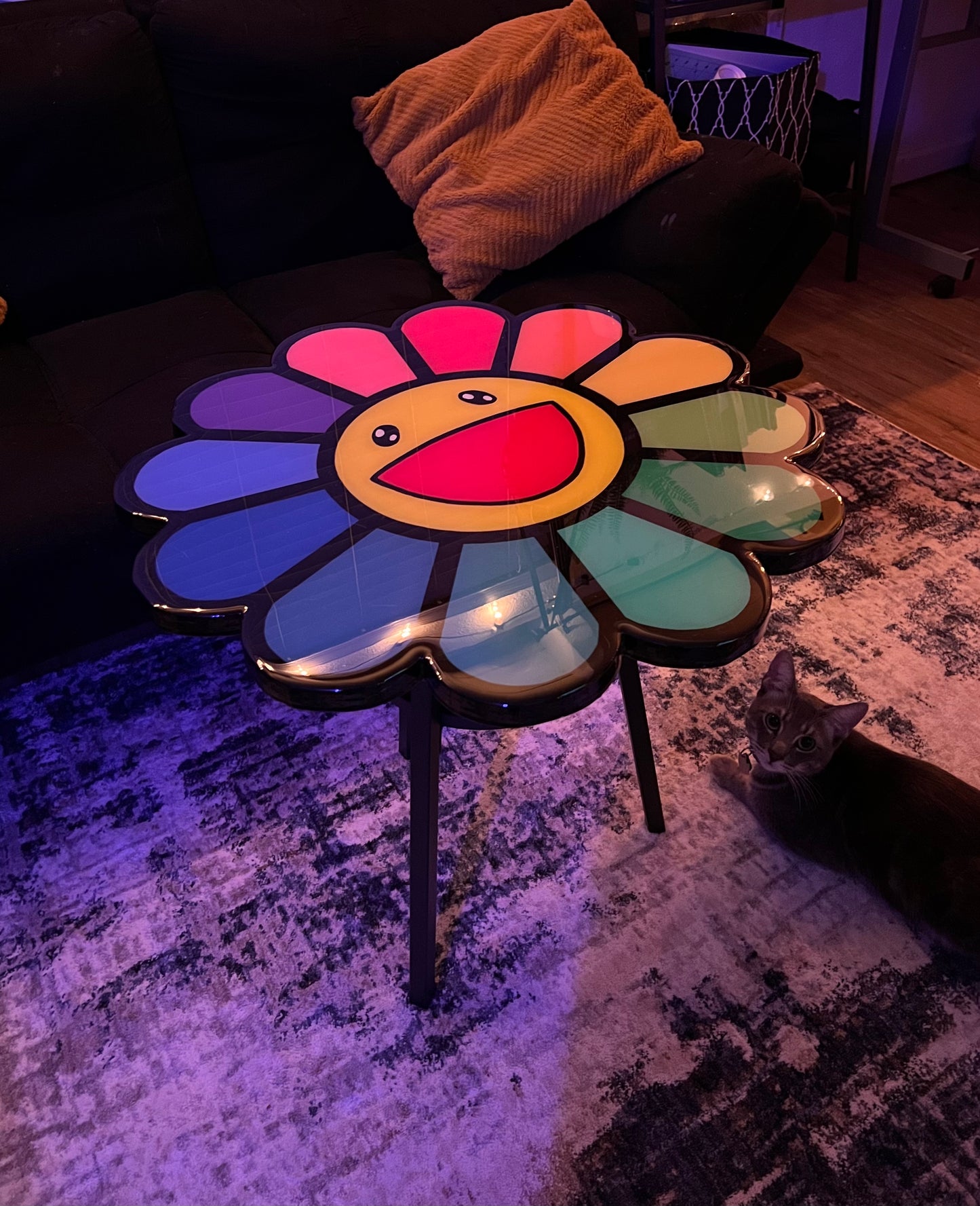 Murakami Flower End Table