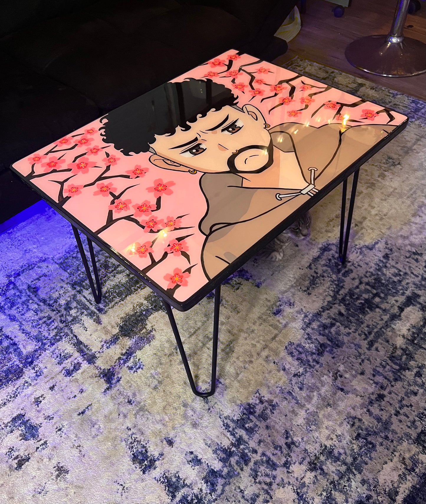 Bad Bunny Coffee Table + Coasters